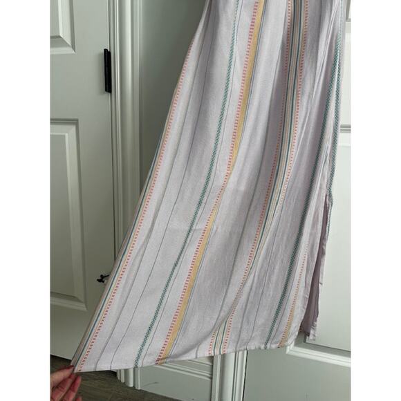 O'Neill NWT Shay A-line Midi Dress Small Lavender Stripe - Picture 5 of 12